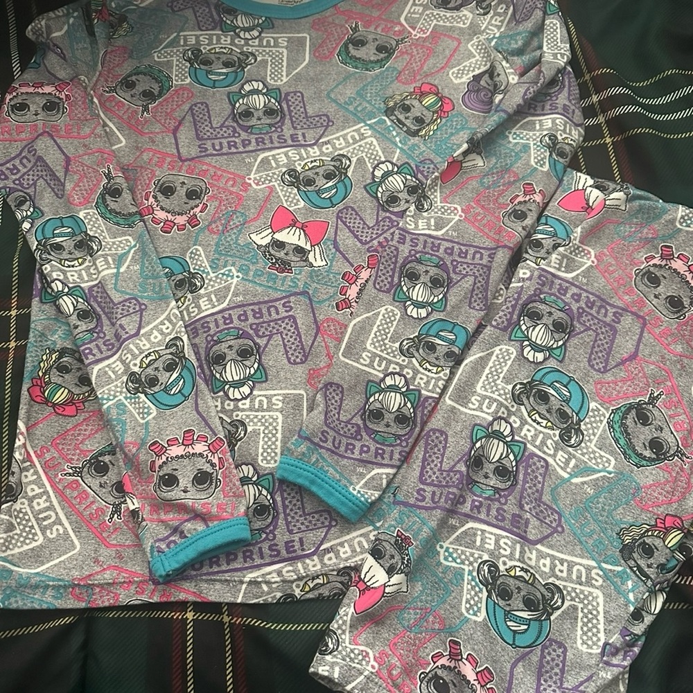 L.O.L. Surprise! Kids Pajama Set - Gray and Pink
